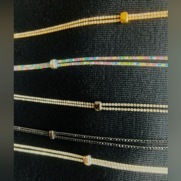 πHOST PICK π GOLD Crystal Sister Lariat - very versatile - Picture 6 of 7